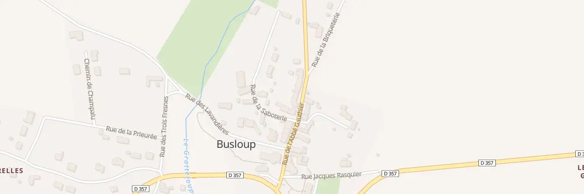 Plan du 6 Rue de l’Abbé Gauthier à Busloup