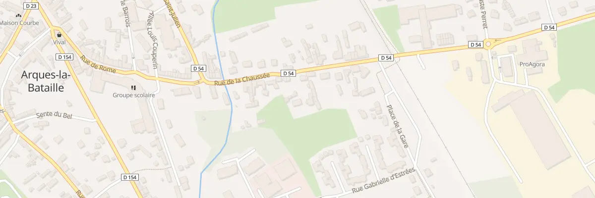 Plan du 22 Rue de la Chaussée à Arques-la-Bataille