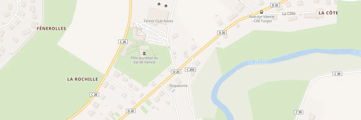 Plan du 2 Av des Cars à Aixe-sur-Vienne
