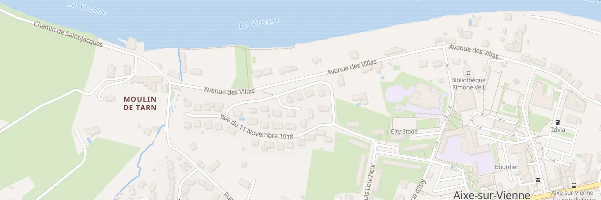 Plan du 7 Rue du 8 Mai 1945 à Aixe-sur-Vienne