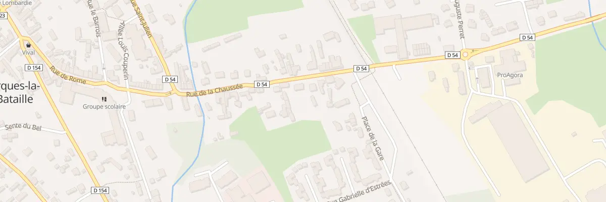 Plan du 28 Rue de la Chaussée à Arques-la-Bataille