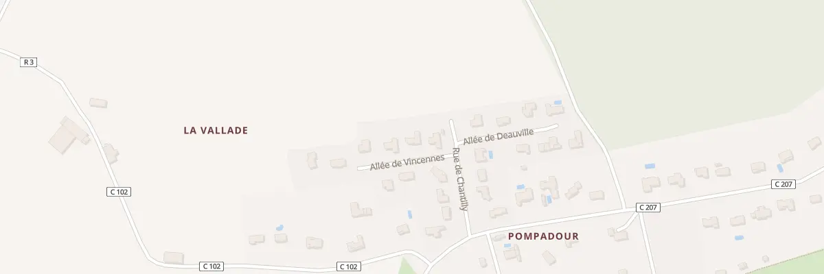 Plan du 4 All de Vincennes à Aixe-sur-Vienne