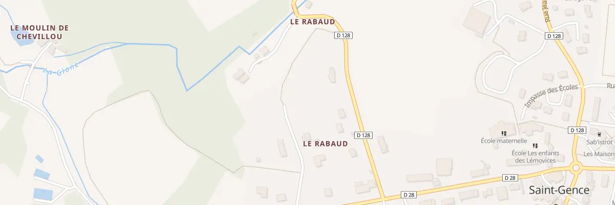 Plan du 8 Che de l’Oppidum Bourg à Saint-Gence
