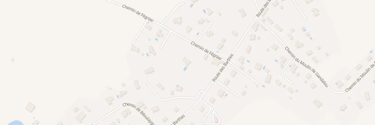 Plan du 81 Che de Fégnier à Castelsarrasin