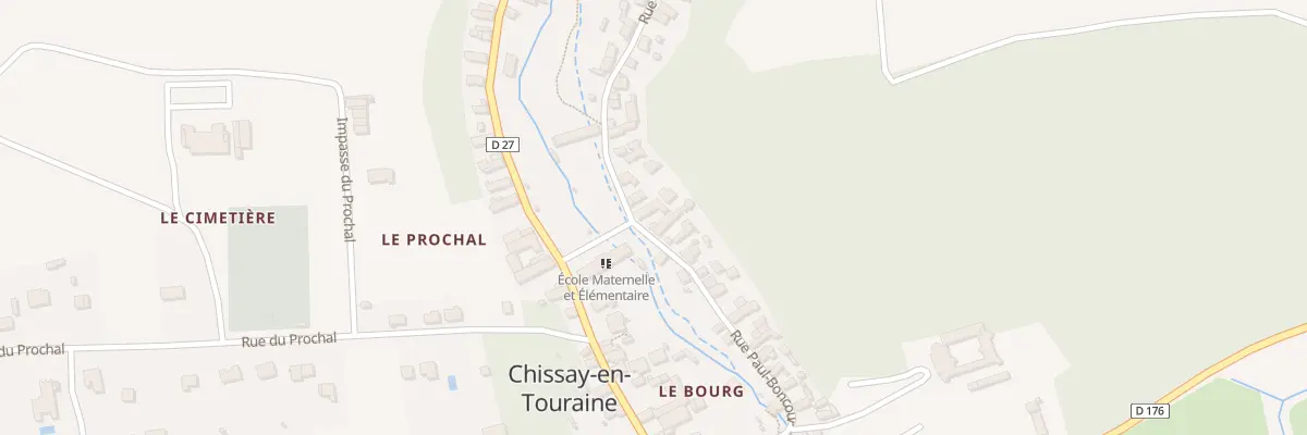 Plan du 34 Rue Paul Boncour à Chissay-en-Touraine