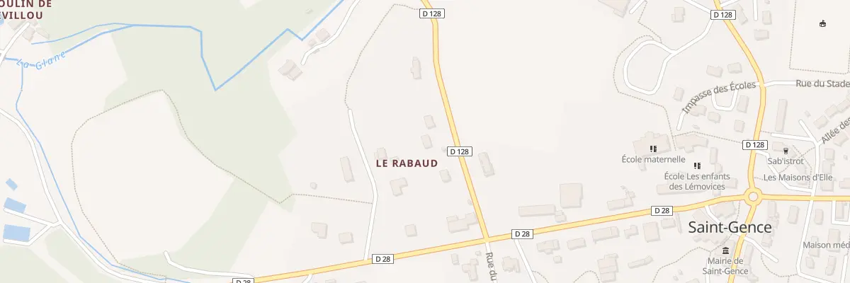 Plan du 5 Rue du Rabaud à Saint-Gence