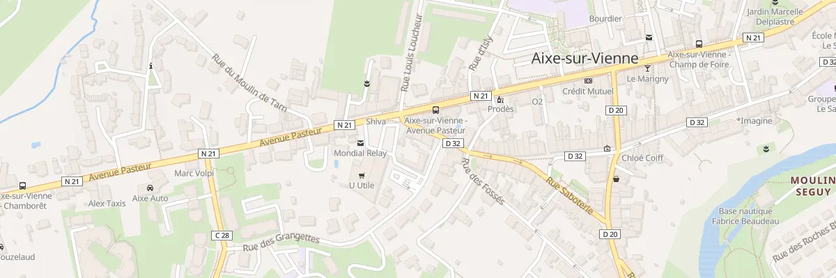 Plan du 29 Rue Gambetta à Aixe-sur-Vienne