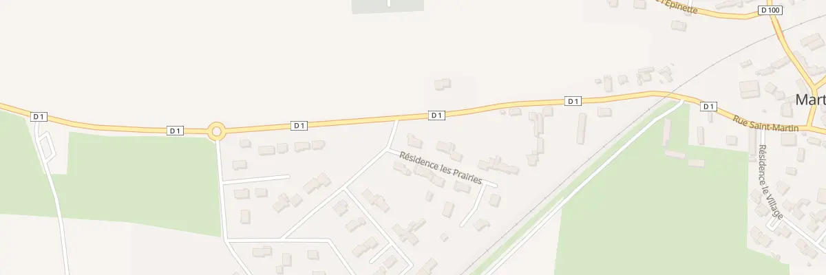 Plan du 1 Lot les Prairies à Martin-Église