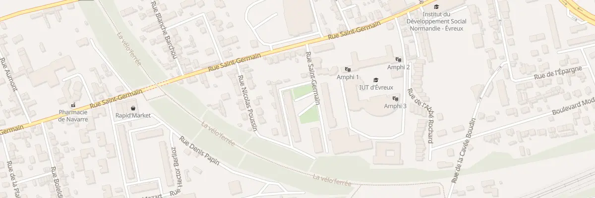 Plan du 63 Rue Saint-Germain à Évreux