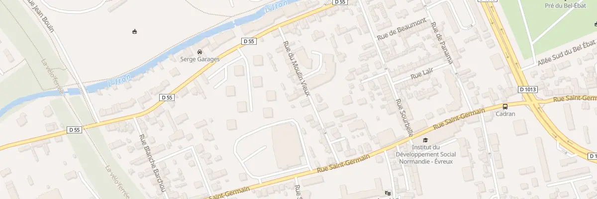 Plan du 10 Rue du Moulin Vieux à Évreux