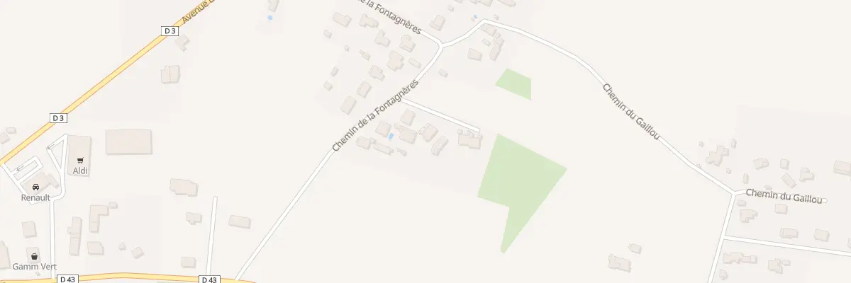 Plan du 280 Che de la Fontagnères à Rieumes