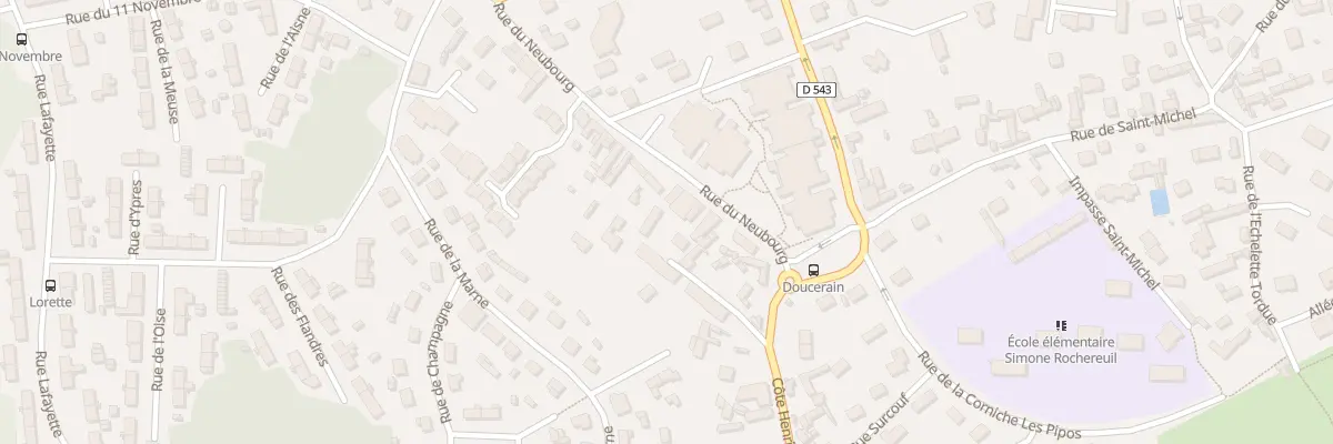 Plan du 7 Rue du Neubourg à Évreux