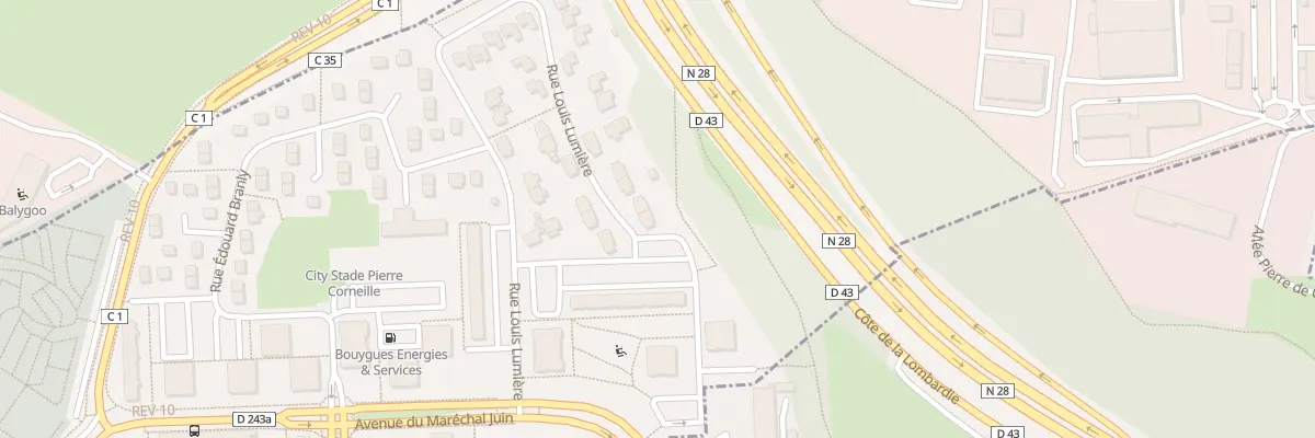 Plan du 25 Rue Louis Lumière à Bihorel