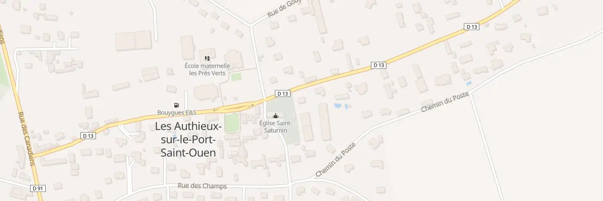 Plan du 400 Rue du Docteur Gallouen aux Authieux-sur-le-Port-Saint-Ouen