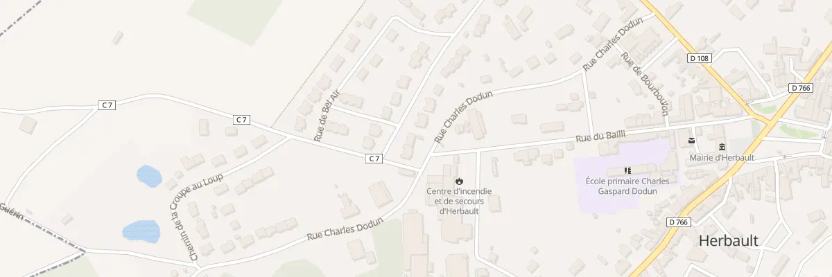 Plan du 28 Rue du Doc Ste Aude à Herbault