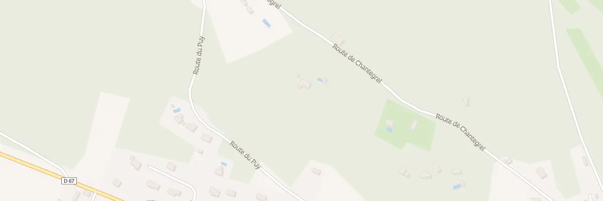 Plan du 921 Rte de Chantegrel à Auriac-du-Périgord