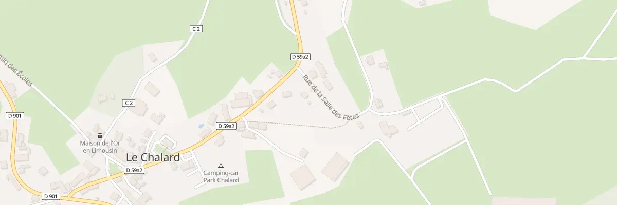Plan du 1 Rue de la Salle des Fetes au Chalard