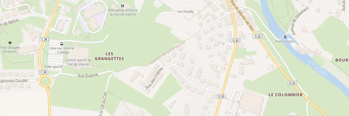 Plan du 1 Imp des Hêtres à Aixe-sur-Vienne