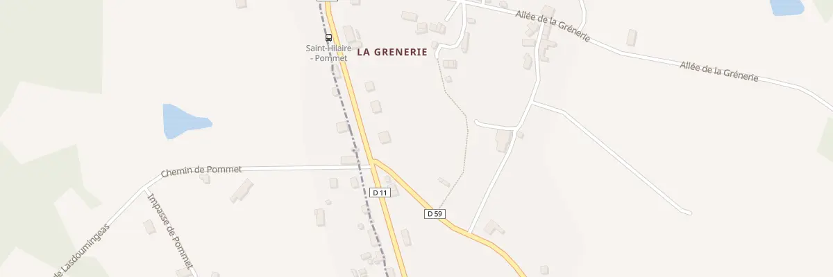 Plan du 1 Rte de la Grènerie à Saint-Hilaire-les-Places