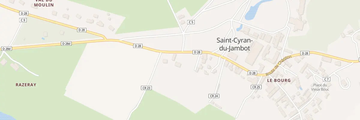 Plan du 13 Rte de Fléré à Saint-Cyran-du-Jambot