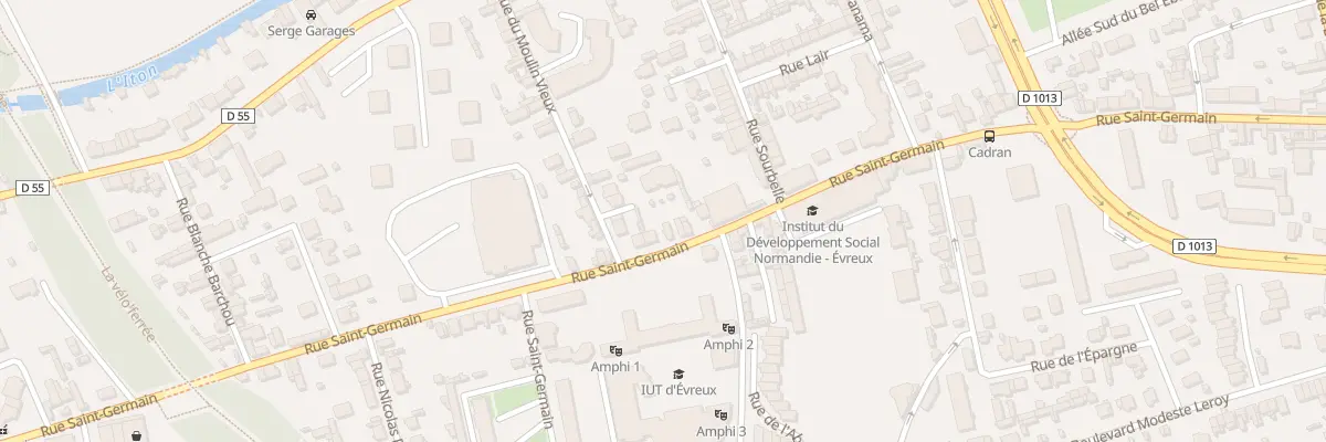 Plan du 58 Rue Saint-Germain à Évreux