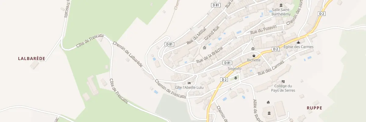 Plan du 1 Rue de la Brèche à Lauzerte