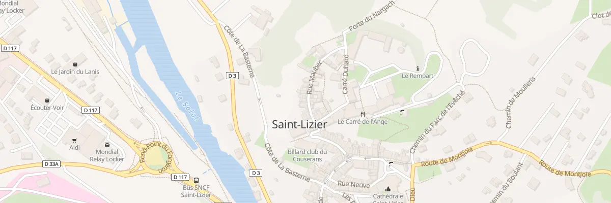 Plan du 64 La Ville à Saint-Lizier