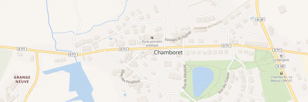 Plan du 23B Av du Huit Mai 1945 à Chamboret
