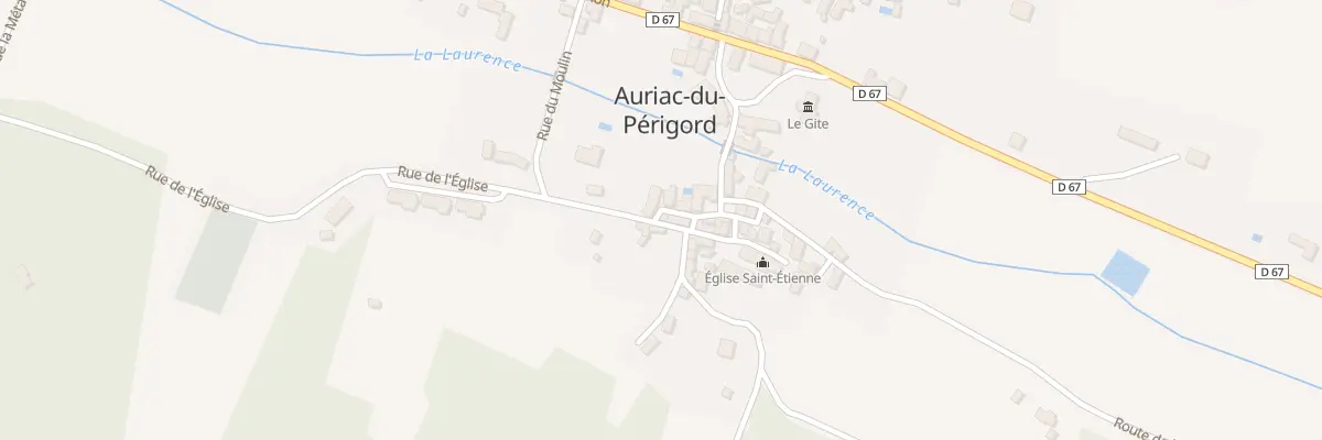 Plan du 45 Rue de l’Eglise à Auriac-du-Périgord