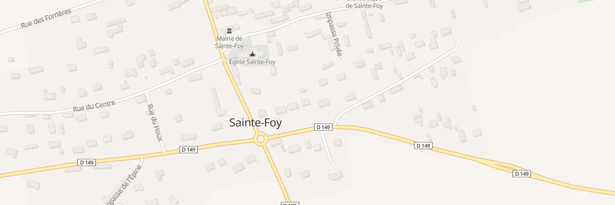 Plan du 45 Rue des Deux Vallees à Sainte-Foy