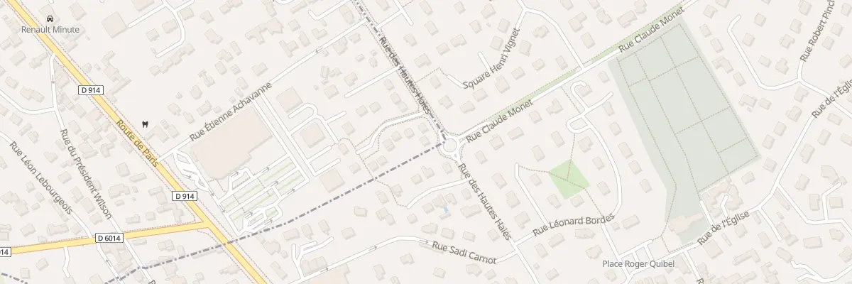 Plan du 1 Rue des Hautes Haies à Bonsecours