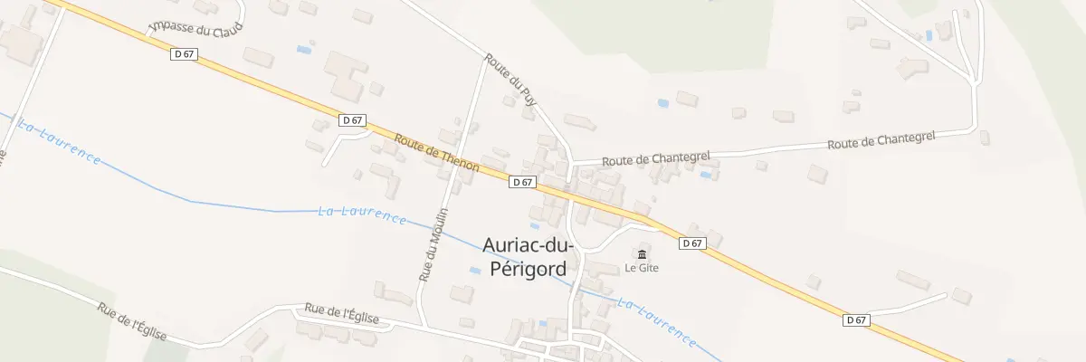 Plan du 24 Rte de Thenon à Auriac-du-Périgord