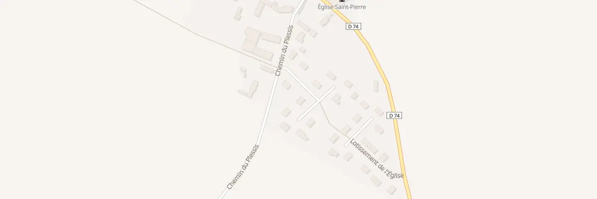 Plan du 2 Vc Lot de l’Eglise au Plessis-Grohan