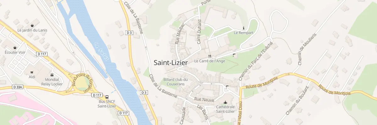 Plan du 91 La Ville à Saint-Lizier