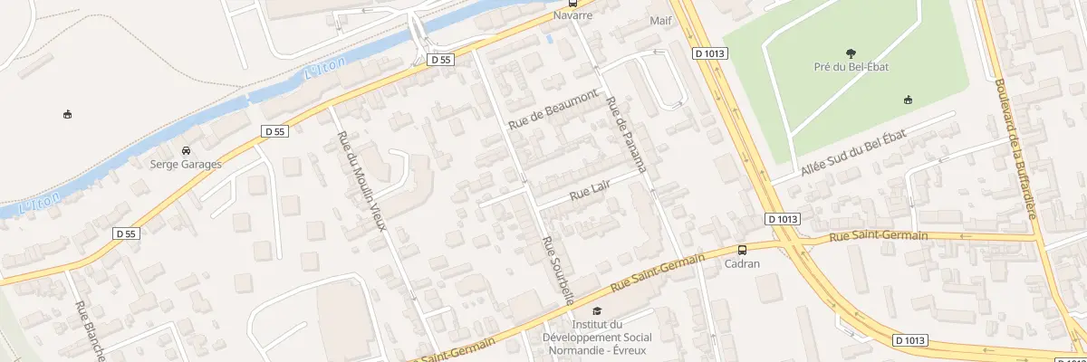Plan du 20 Rue Lair à Évreux
