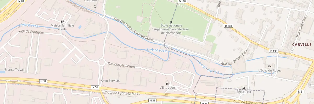Plan du 3 Rue des Petites Eaux de Robec à Rouen