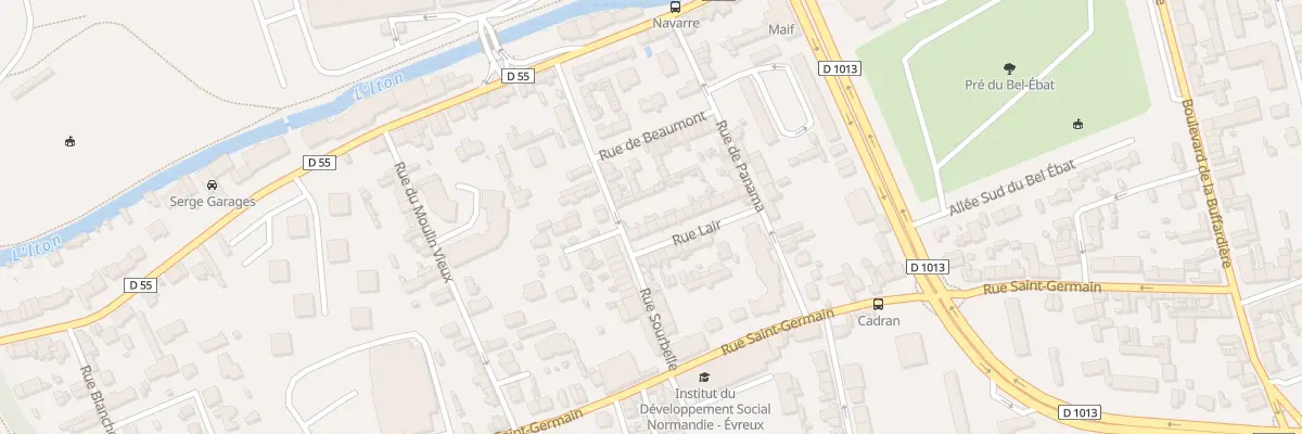 Plan du 18 Rue Lair à Évreux