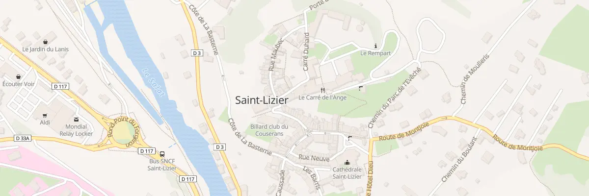 Plan du 90 La Ville à Saint-Lizier