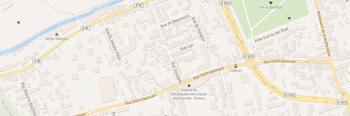 Plan du 25 Rue Lair à Évreux