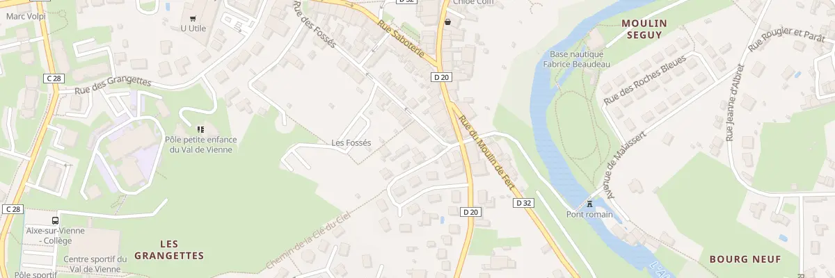 Plan du 9 Rue des Fossés à Aixe-sur-Vienne