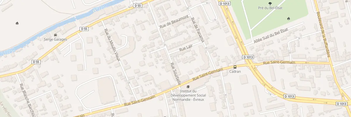 Plan du 23 Rue Lair à Évreux