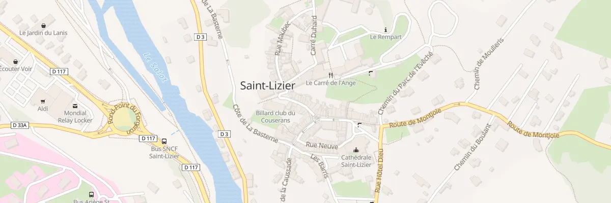 Plan du 95 La Ville à Saint-Lizier