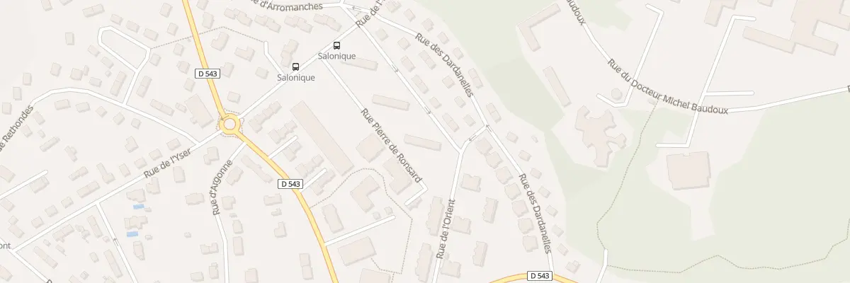 Plan du 3 Rue de Salonique à Évreux