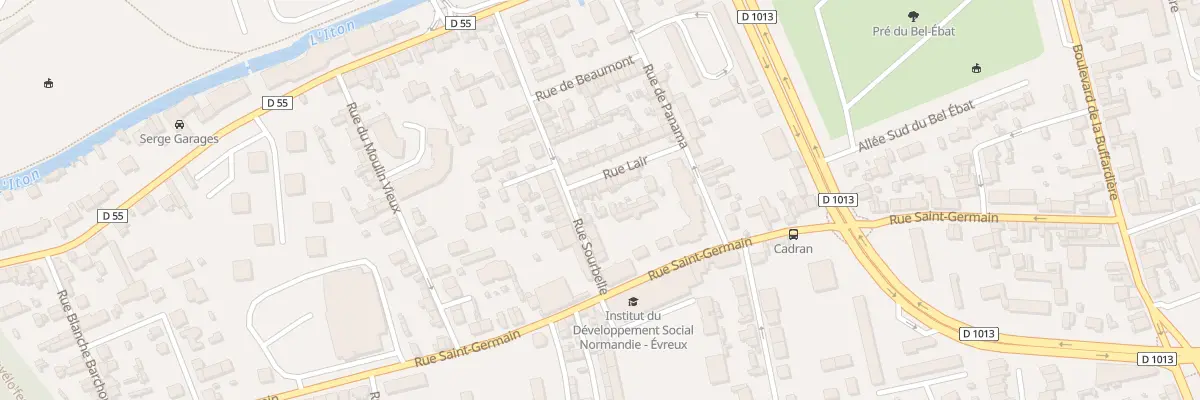 Plan du 19 Rue Lair à Évreux