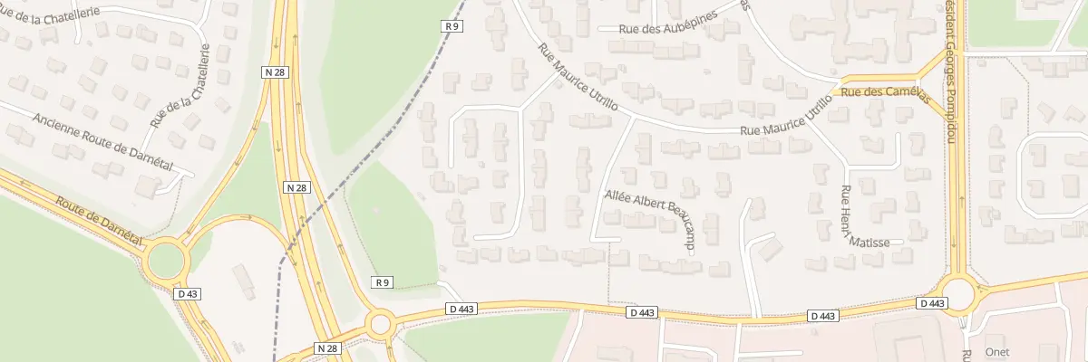 Plan du 8 Rue Théodore Géricault à Bihorel