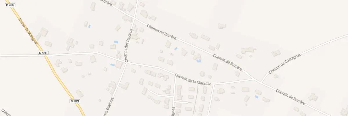 Plan du 250 Che de la Mandille à Saint-Élix-le-Château