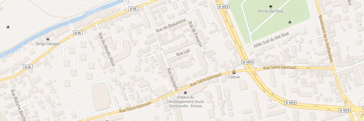 Plan du 13 Rue Lair à Évreux