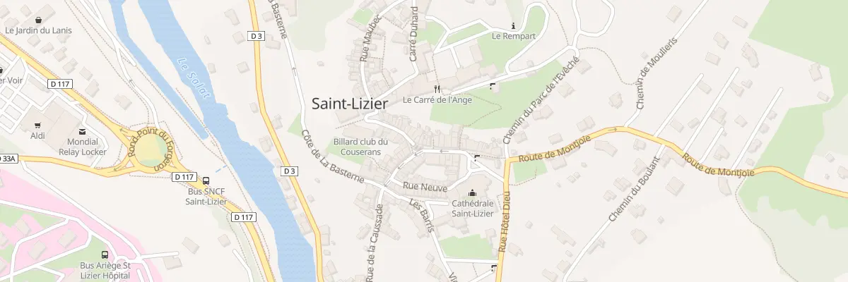 Plan du 98 La Ville à Saint-Lizier