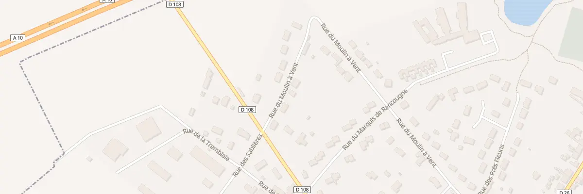 Plan du 28 Rue du Moulin à Vent à Herbault