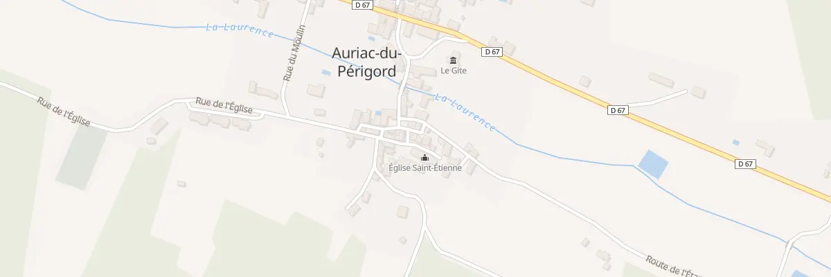 Plan du 14 Pl de l’Eglise à Auriac-du-Périgord